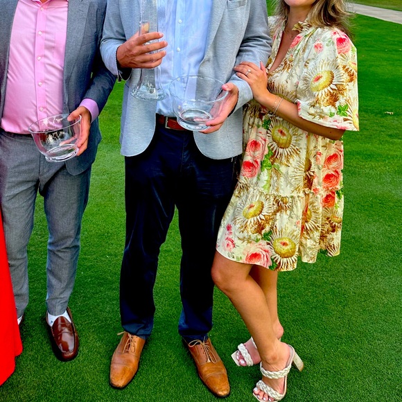 Tuckernuck | NEW Sun Faded Floral Crawford V-neckline Mini Dress Size M - Picture 3 of 8